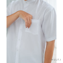 Muat gambar ke penampil Galeri, Wulfi Atasan Kemeja Pria Koko Shirt Short Sleeve White
